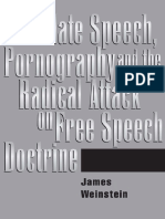 Hate Speech Pornography and Radical Attacks On Free Speech Doctrine PDF