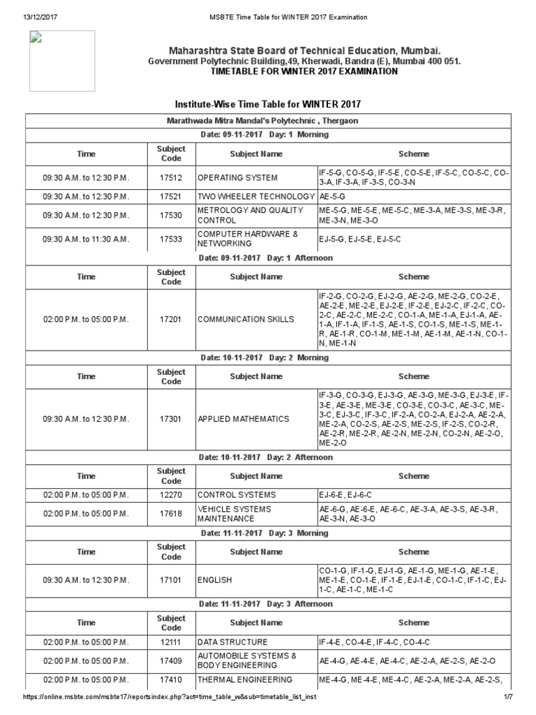 Time Table Final Exam 2017-18 | PDF | Engineering | Electrical Engineering