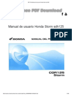 Manual de Usuario Honda Storm Sdh125