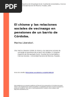 CH - El Chisme y Las Relaciones Sociales de Vecinazgo