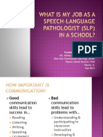 what does a speech language pathologist do