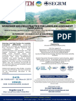 WFPLA2019 Landslide Assesmnt (WFPLA2019) Flyers 18012019