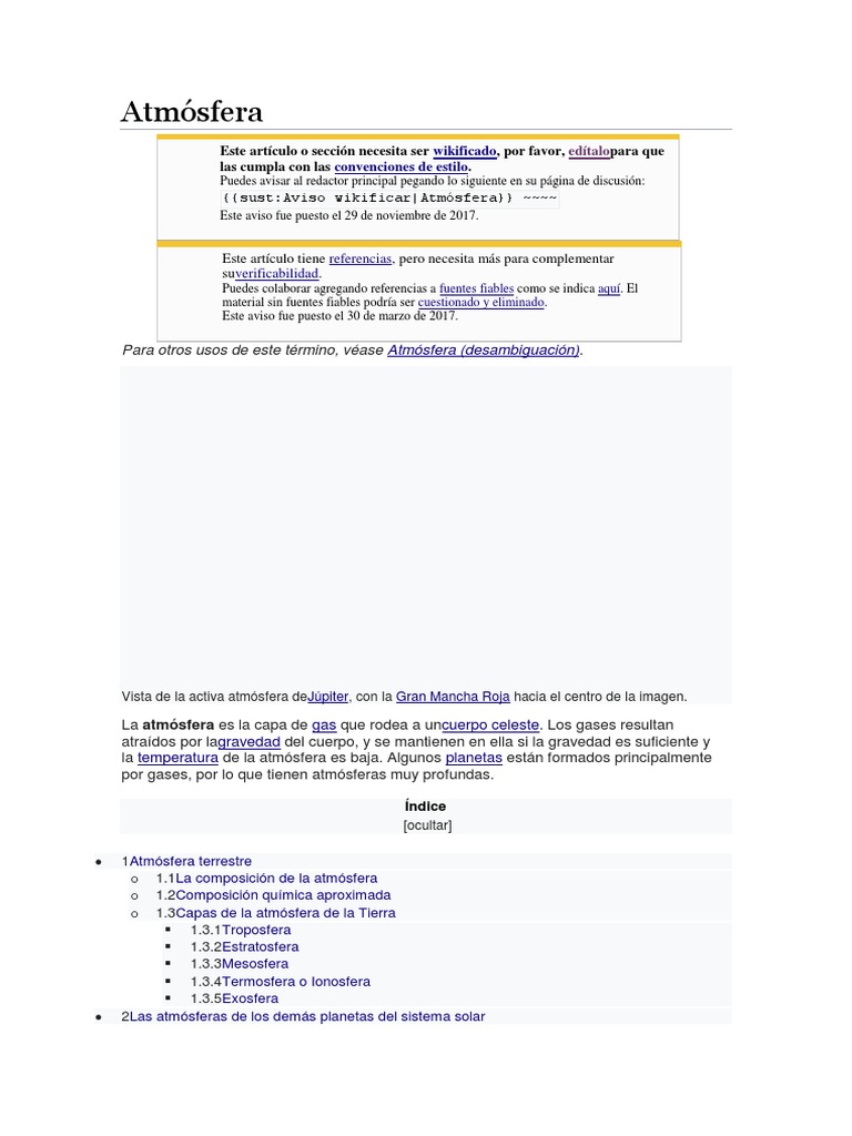 Taller de Preparacion Para Ujieres | Atmósfera | Atmósfera de tierra
