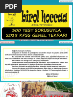 300 Soruyla Tarih Genel Tekrar Testi-2018 Kpss PDF