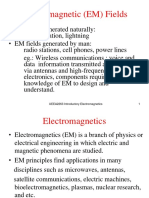 Electromagnetic (EM) Fields: UEEA2263 Introductory Electromagnetics 1
