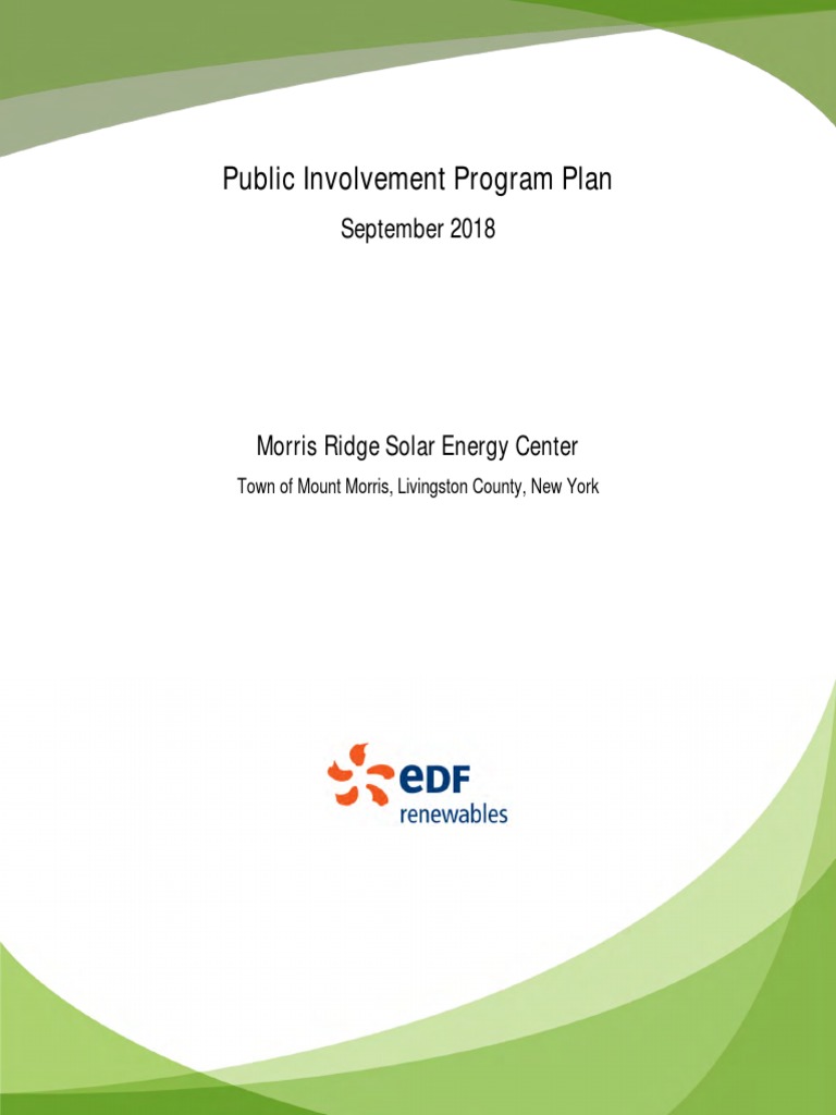 Morris Ridge Solar Energy Center Plan | PDF | Renewable Energy ...
