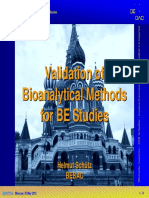 Validation of Bioanalytical Methods For