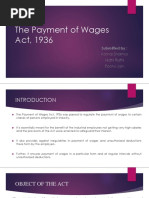 Payment Wages Act 1936 - Self