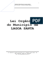 Lei Organica Municipal de Lagoa Santa - Consolidada - 29.08