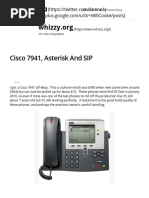 Cisco 7941, Asterisk and SIP – Whizzy.org