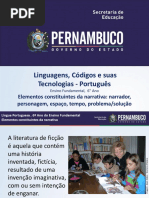 Elementos constituintes da narrativa narrador, personagem, espaço, tempo, problemasolução.pptx