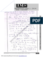 Upsc Mathematics Optional Solution 1 2018