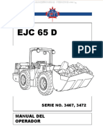 Manual Operador Ejc 65 D Serie No 3467 Procedimientos Generales Seguridad Controlles Instrumentos Pruebas Frenos