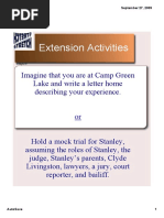 Holes Comprehension Questions 11-15 | PDF