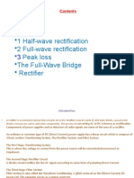 Rectifier - 1 Half-Wave Rectification - 2 Full-Wave Rectification - Peak Loss - The Full-Wave Bridge - Rectifier