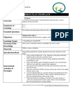 Lesson Plan Template and Reflection 1