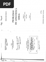 Benveniste, Émile. Comunicação Animal e Linguagem Humana