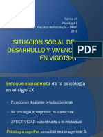 2016.Teórico 24.Situación Social Del Desarrollo y Vivencia en Vigotsky