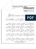 Are You Gonna Go May Way (Drum Score)