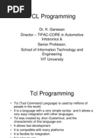 Tcl Programming Cheat Sheet | PDF