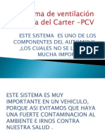 Sistema de Ventilación Positiva Del Carter -PCV