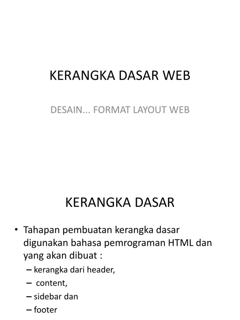 Kerangka HTML | PDF