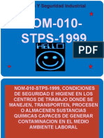 NOM-010-STPS-1999 Higiene y Seguridad