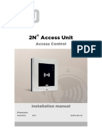 2N Access Unit Installation Manual EN 2.11 PDF