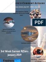 January 2019 3rd Week Current Affairs Update