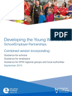 Developing The Young Workforce: School/Employer Partnerships Combined Version Incorporating