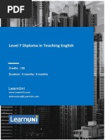 Level 7 Diploma in Teaching English