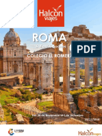 Itinerario - Roma - Colegio El Romeral y Nuevo Horario Del Vuelo de Salida PDF