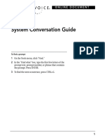 System Conversation Guide: Online Document
