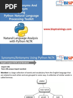 Python  NLTK Synonyms and Antonyms