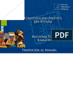 Constitución Política Del Estado Plurinacional de Bolivia, en Aymara