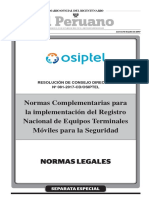 Normas Complementarias de Implementación Del RENTESEG - RES-081-2017-CDOSI...