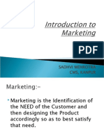 Introduction To Marketing..