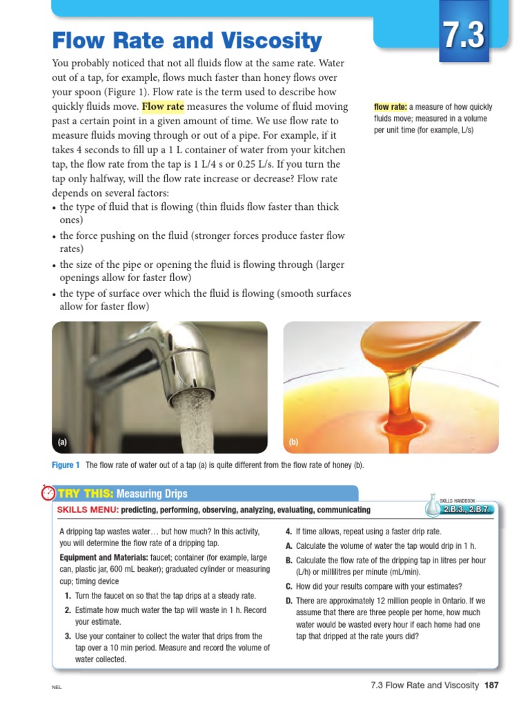Viscosity And Flow Rate