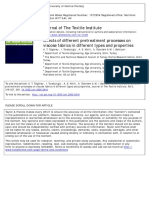 Effects of Different Pretreatment Processes On Viscose Fabrics in Different Types and Properties