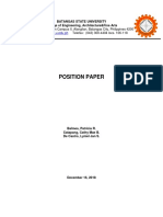 Position Paper (Balmes, Catapang, de Castro)