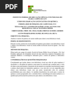 Formulário Para Entrevista Tcc Daniel