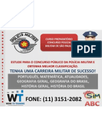 Concurso Polícia Militar Do Estado de São Paulo 2010 - Soldado Masculino