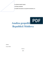 Analiza Geopolitică A Republicii Moldova