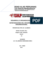 Intervenciones DO en organizaciones