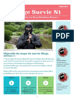 Stage Survie Ninja N1 N2 N3 Calendrier PDF