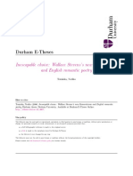 Durham E-Theses: Inescapable Choice: Wallace Stevens's New Romanticism and English Romantic Poetry