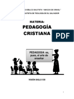 Pedagogía Cristiana: Principios y Métodos para la Enseñanza Bíblica