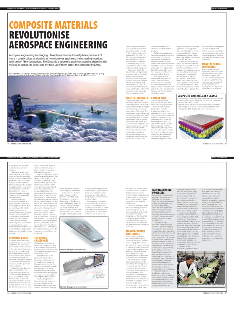 Composite Materials Revolutionise Aerospace Engeneering PDF | PDF ...