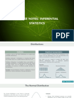 Course Notes Inferential Statistics