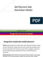 Model Ekonomi Dan Pembentukan Model
